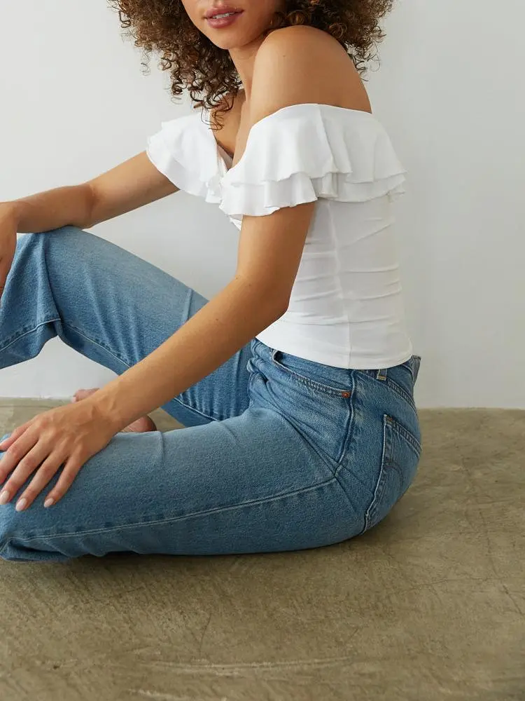 Off the Shoulder Ruffle Top