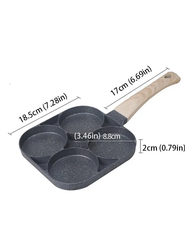 Medical Stone Home Four-hole Fried Egg Artifact Steak Non-stick Frying Pan