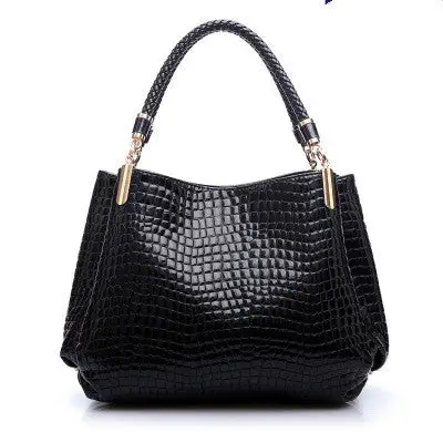 European and American Fashion Women's Motorcycle Bag Crocodile Pattern