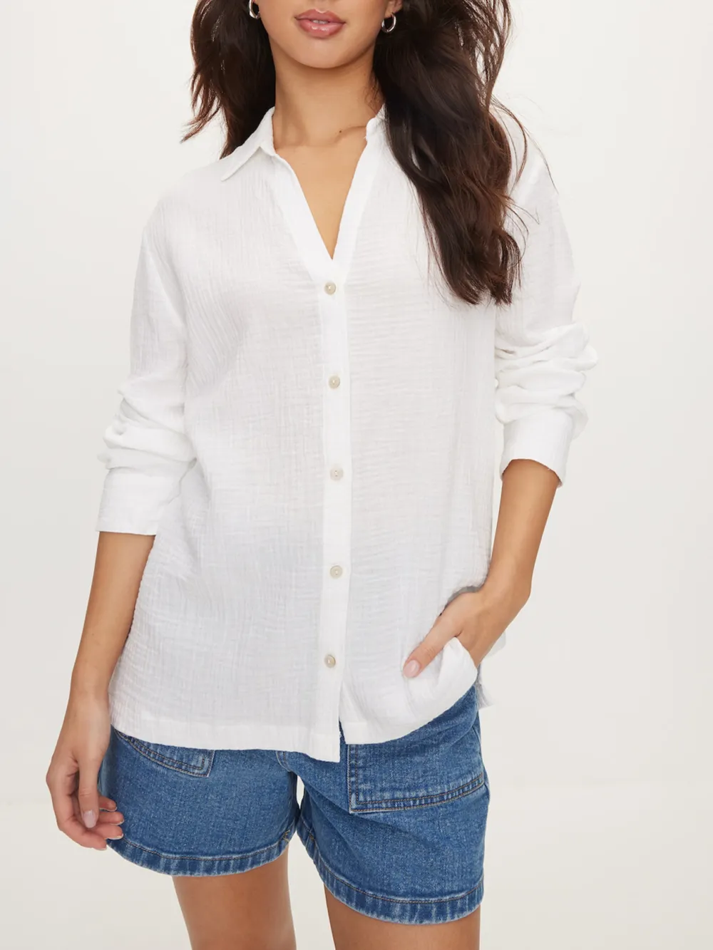 Casual Style Waffle Shirt