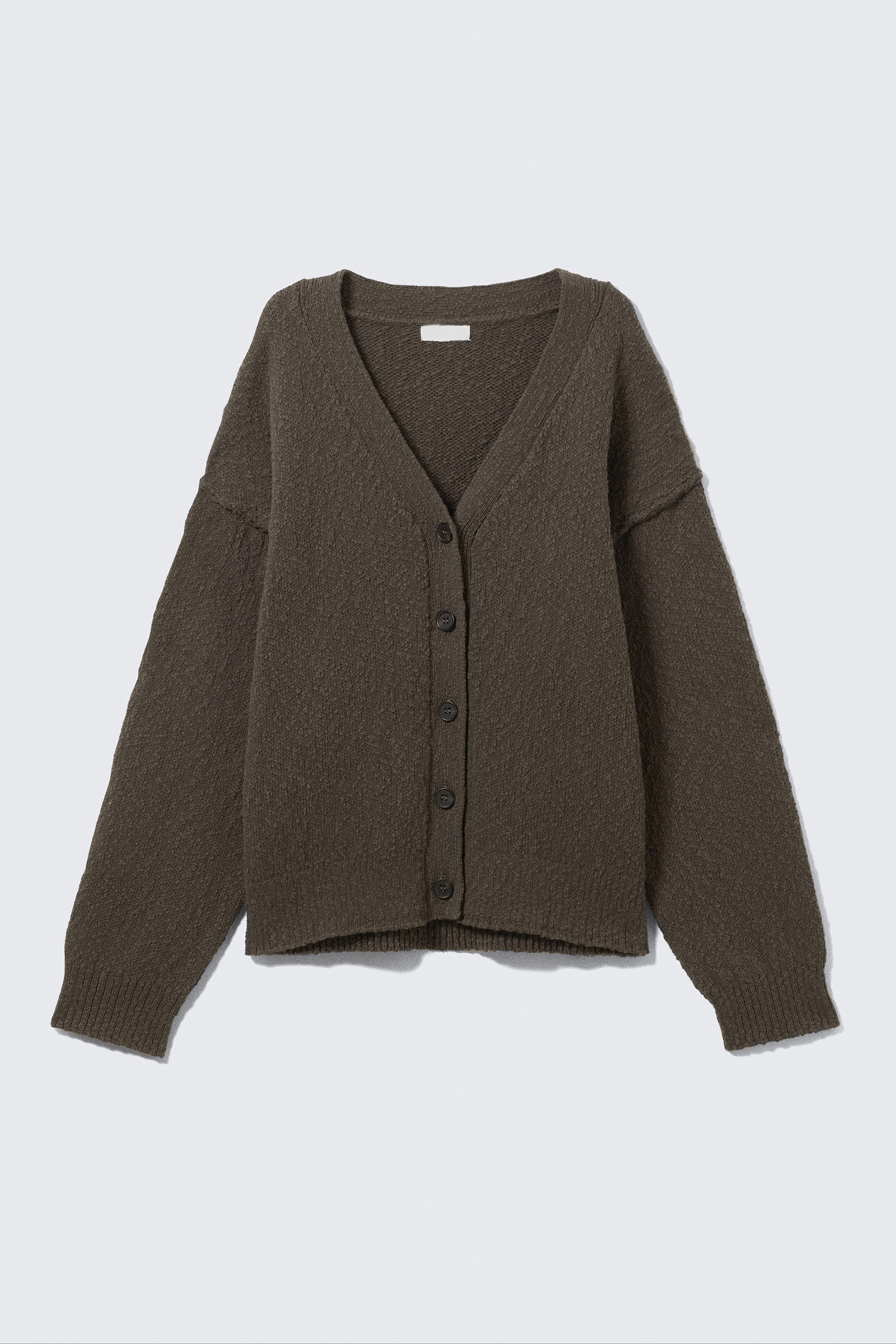 V-Neck Drop Shoulder Cardigan