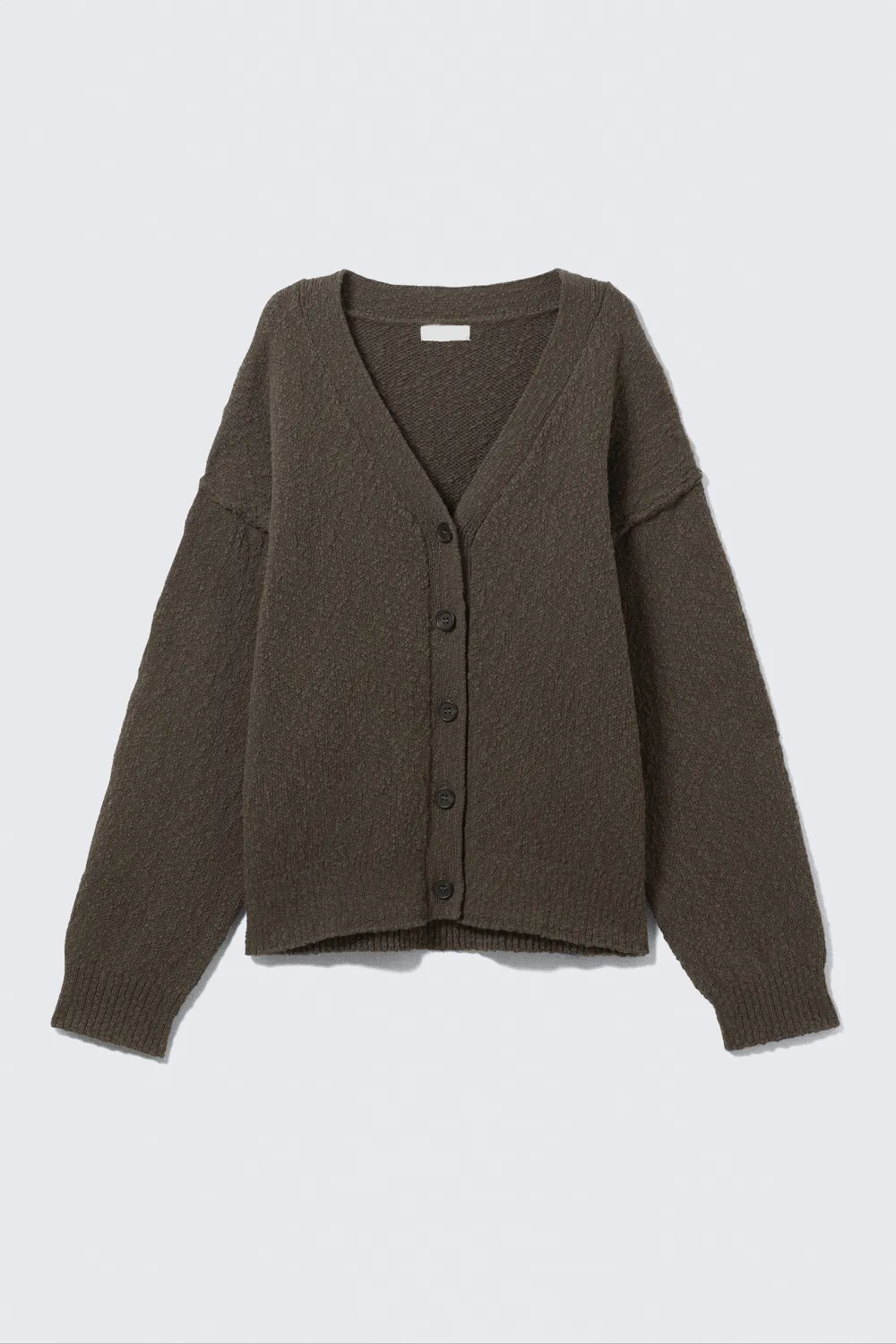 V-Neck Drop Shoulder Cardigan