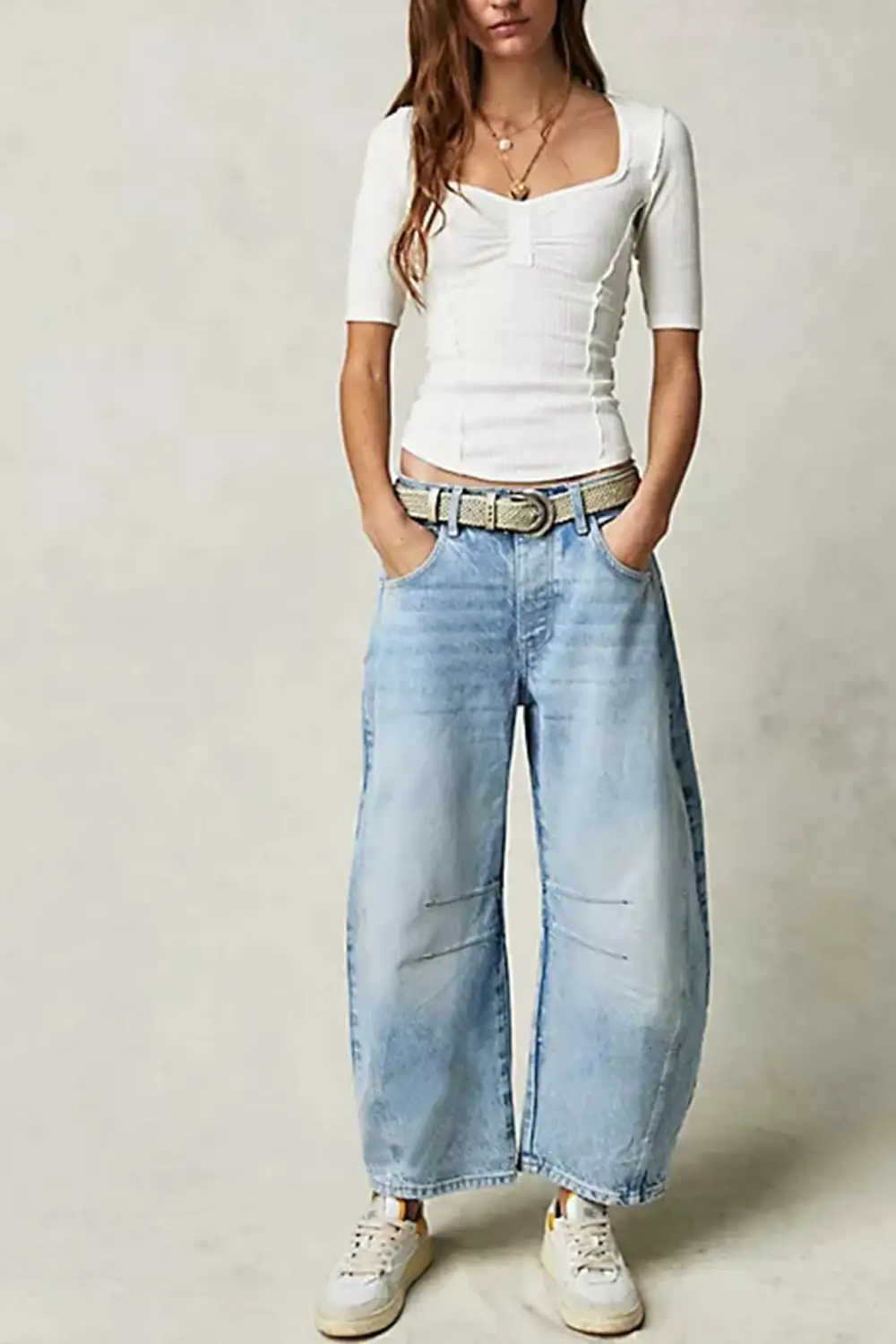 Balloon Leg Relaxed Jeans