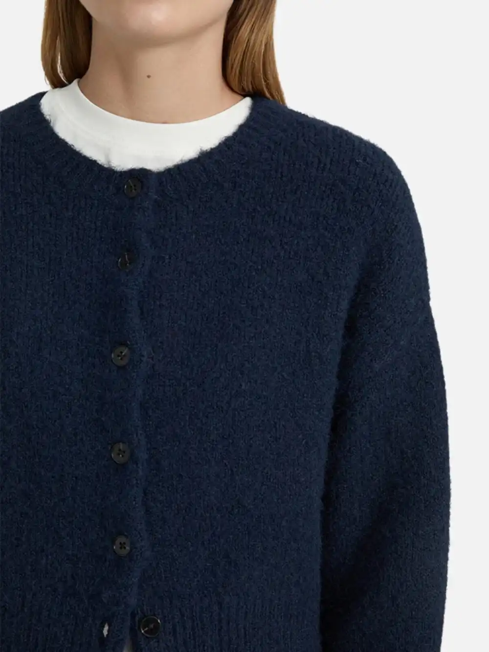 Drop Shoulder Button Up Cardigan