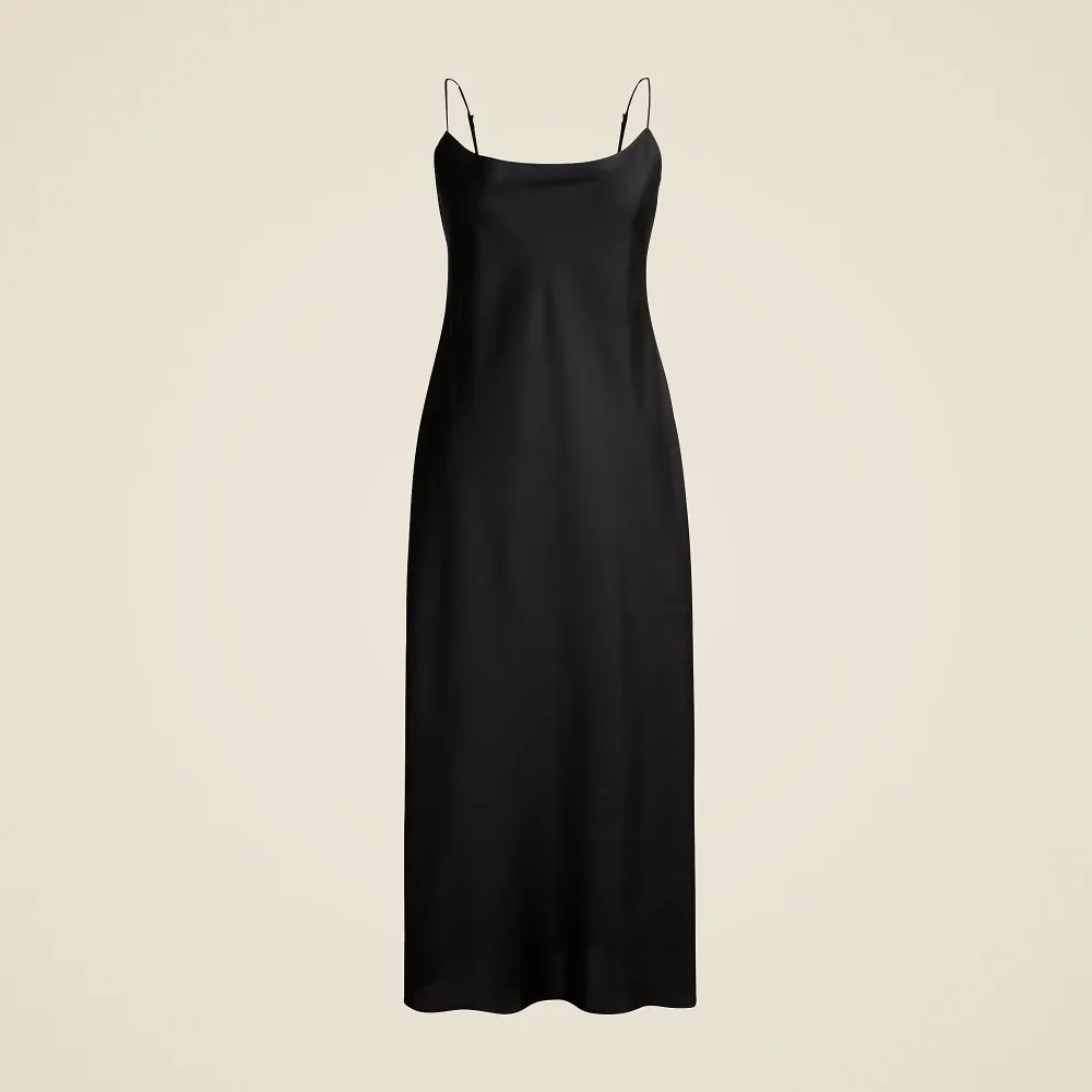 slip dress in luster charmeuse