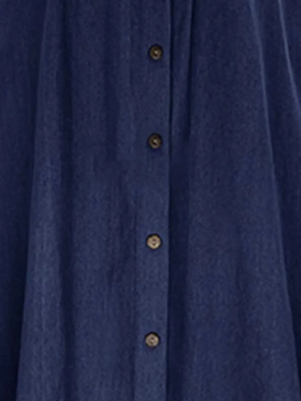 Everyday Denim Button Front Skirt