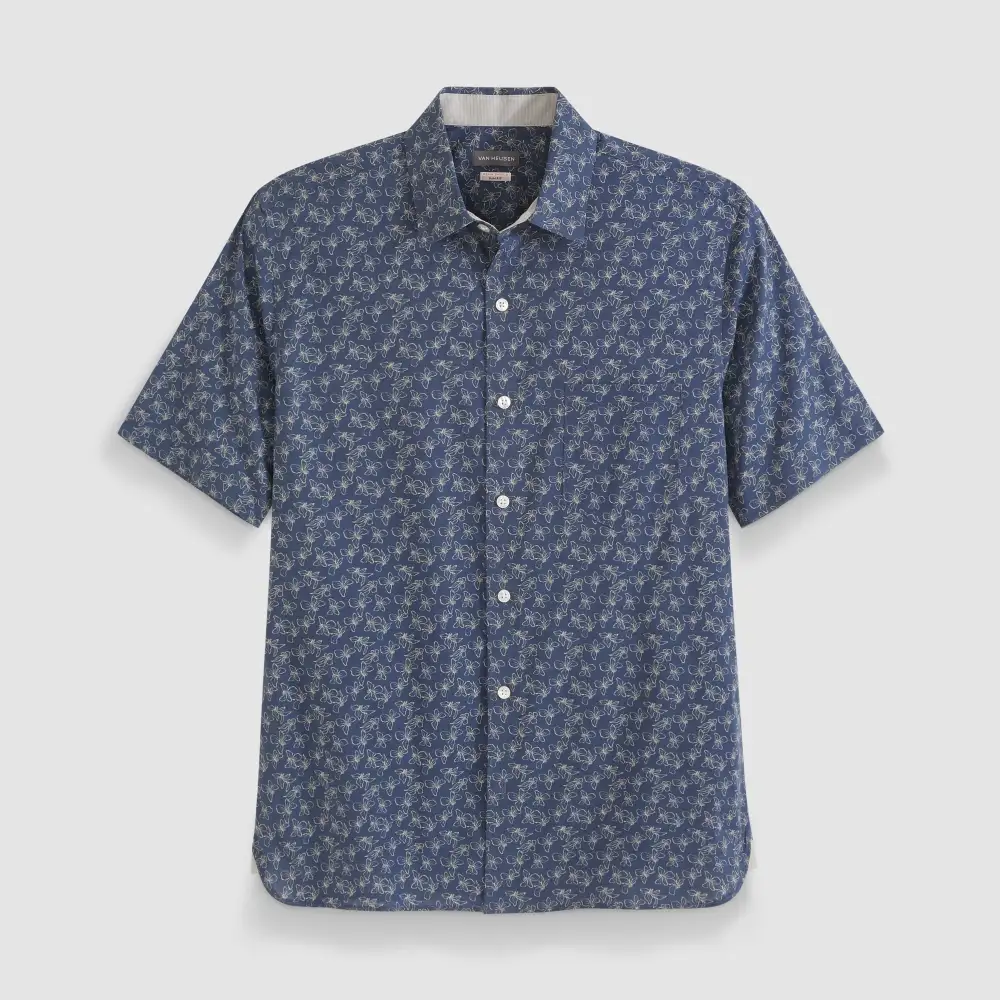 Easy Care Print Short Sleeve Shirt