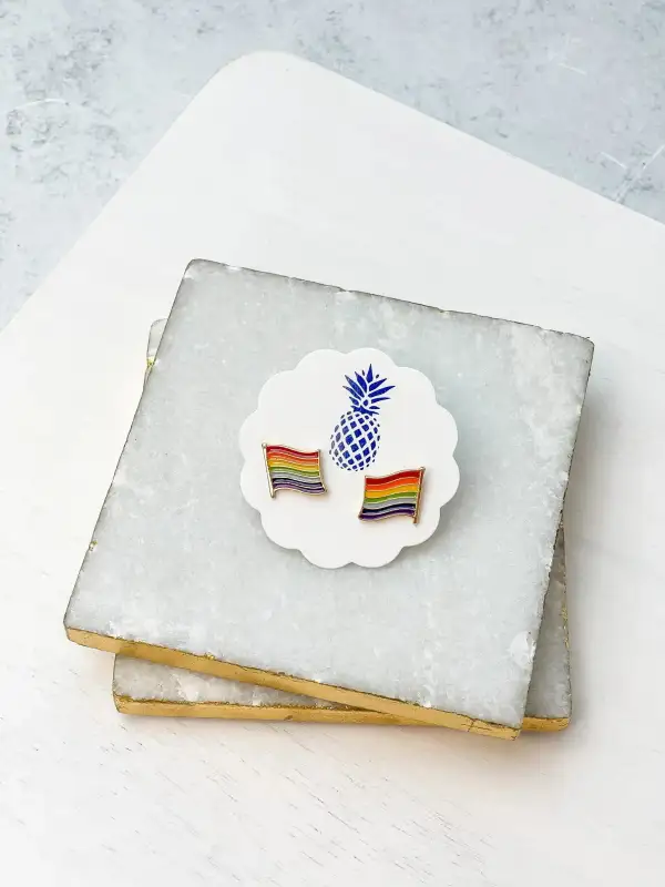 Pride Enamel Stud Earrings
