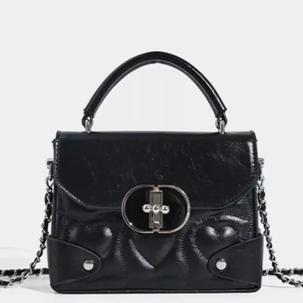 Heart Embossed Crossbody Bag