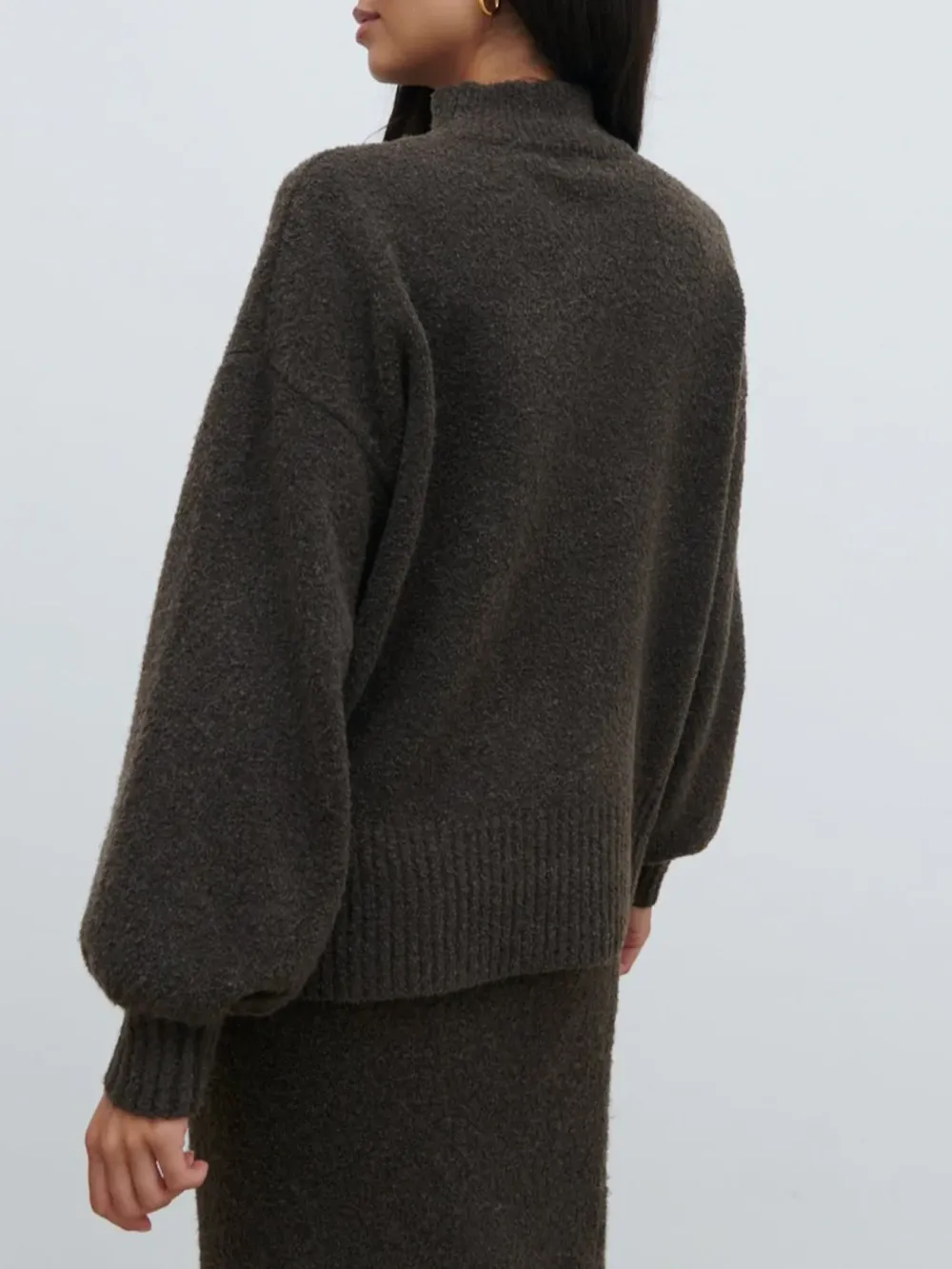 Balloon Sleeve Knit Jumper