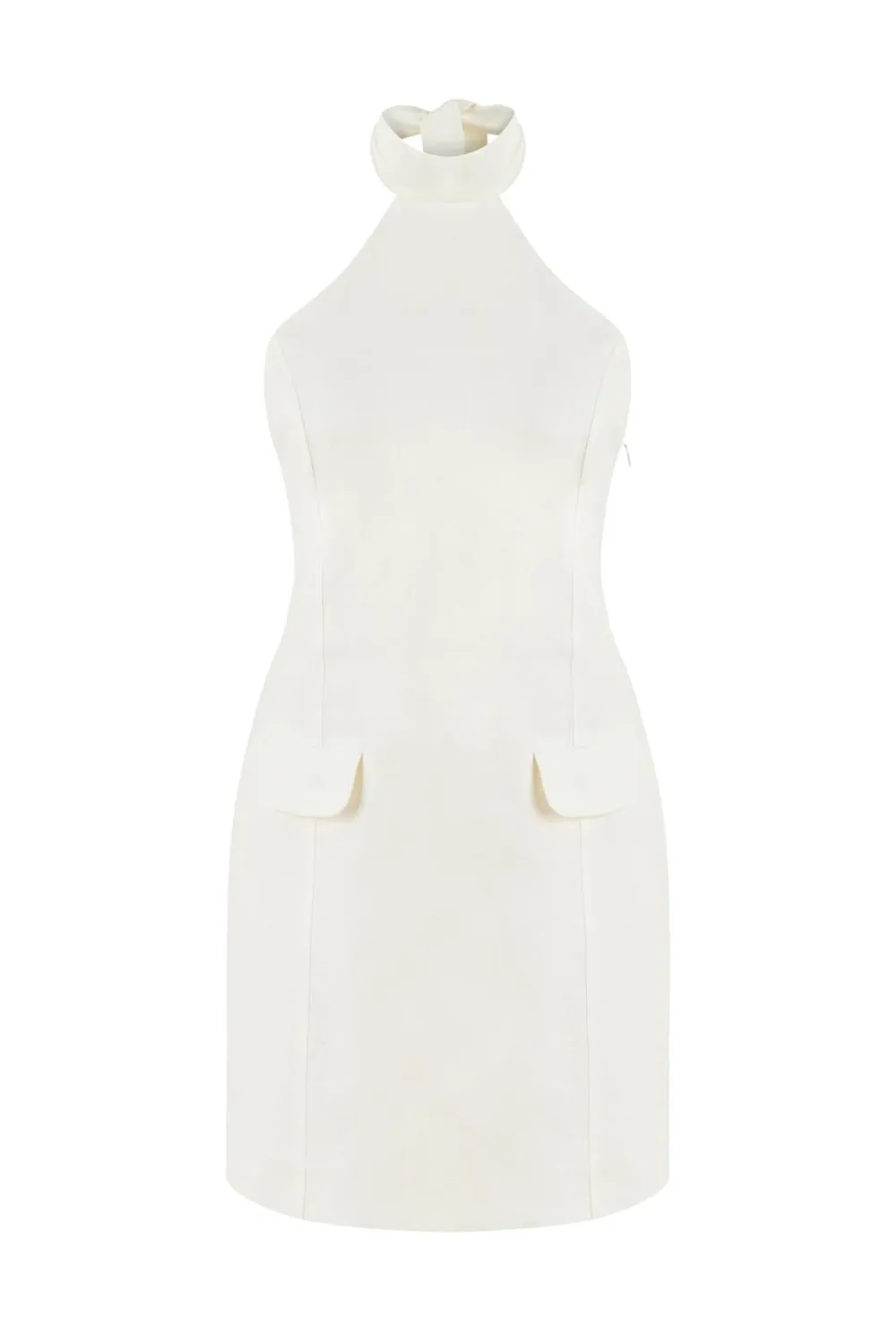 Halter Linen Mini Dress