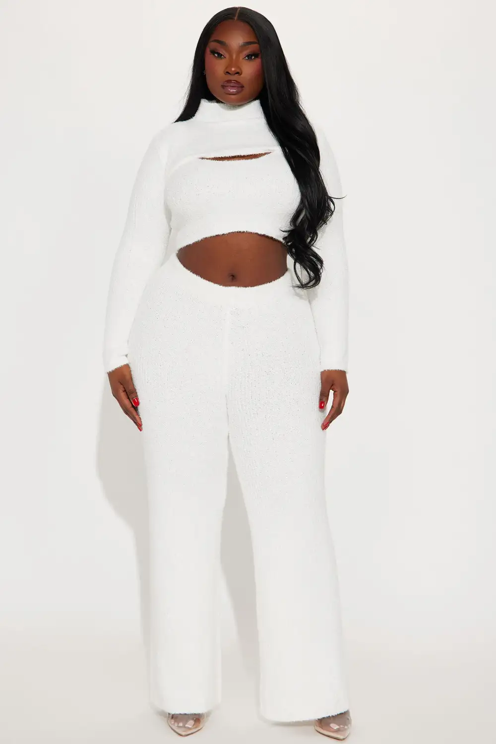 Feeling Cozy 3 Piece Pant Set - White
