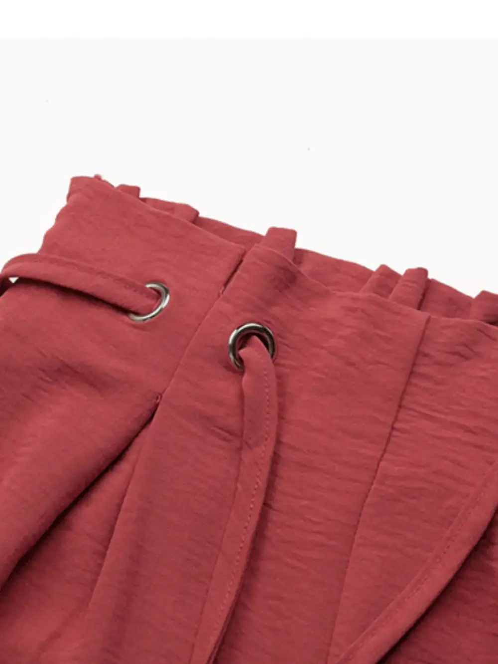 Tied Solid Shorts