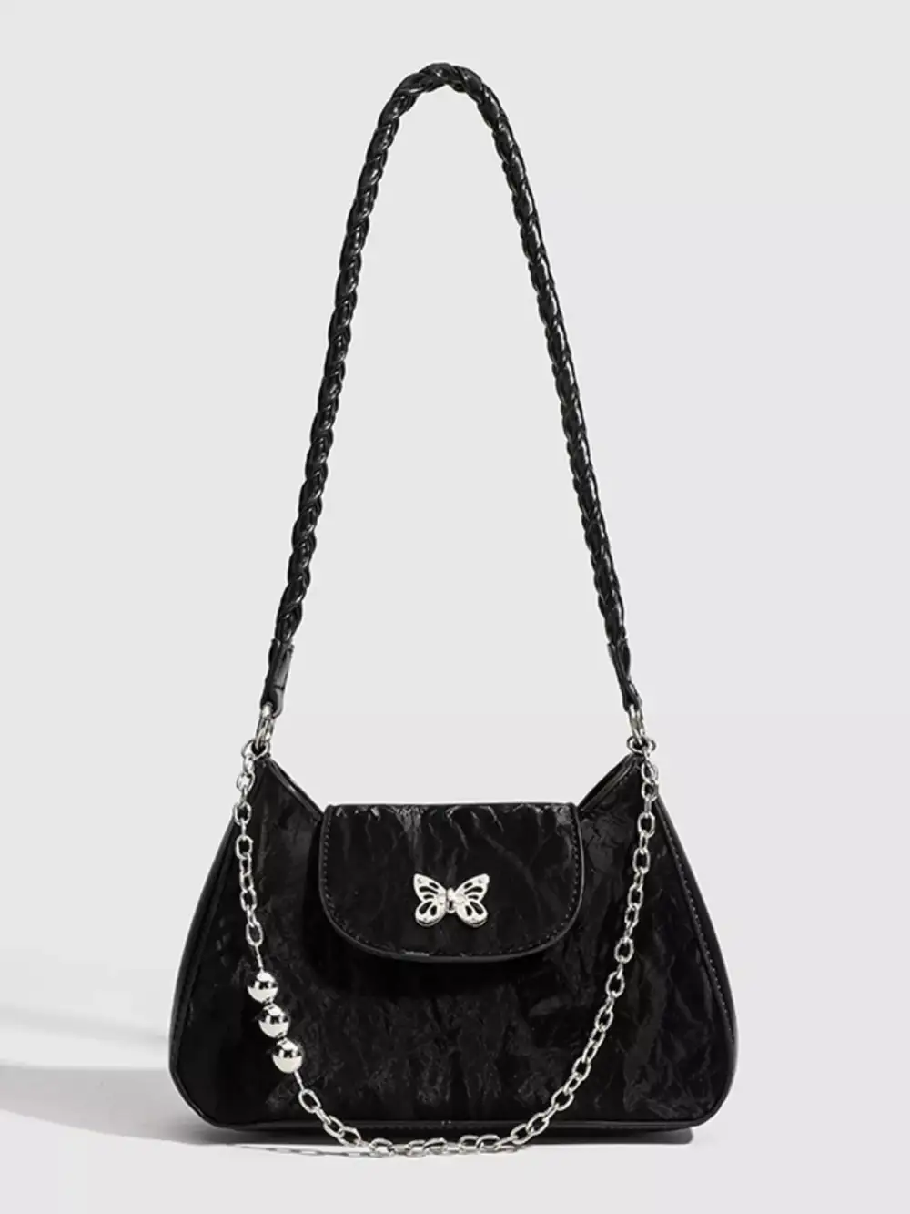 Butterfly Decor Shoulder Bag