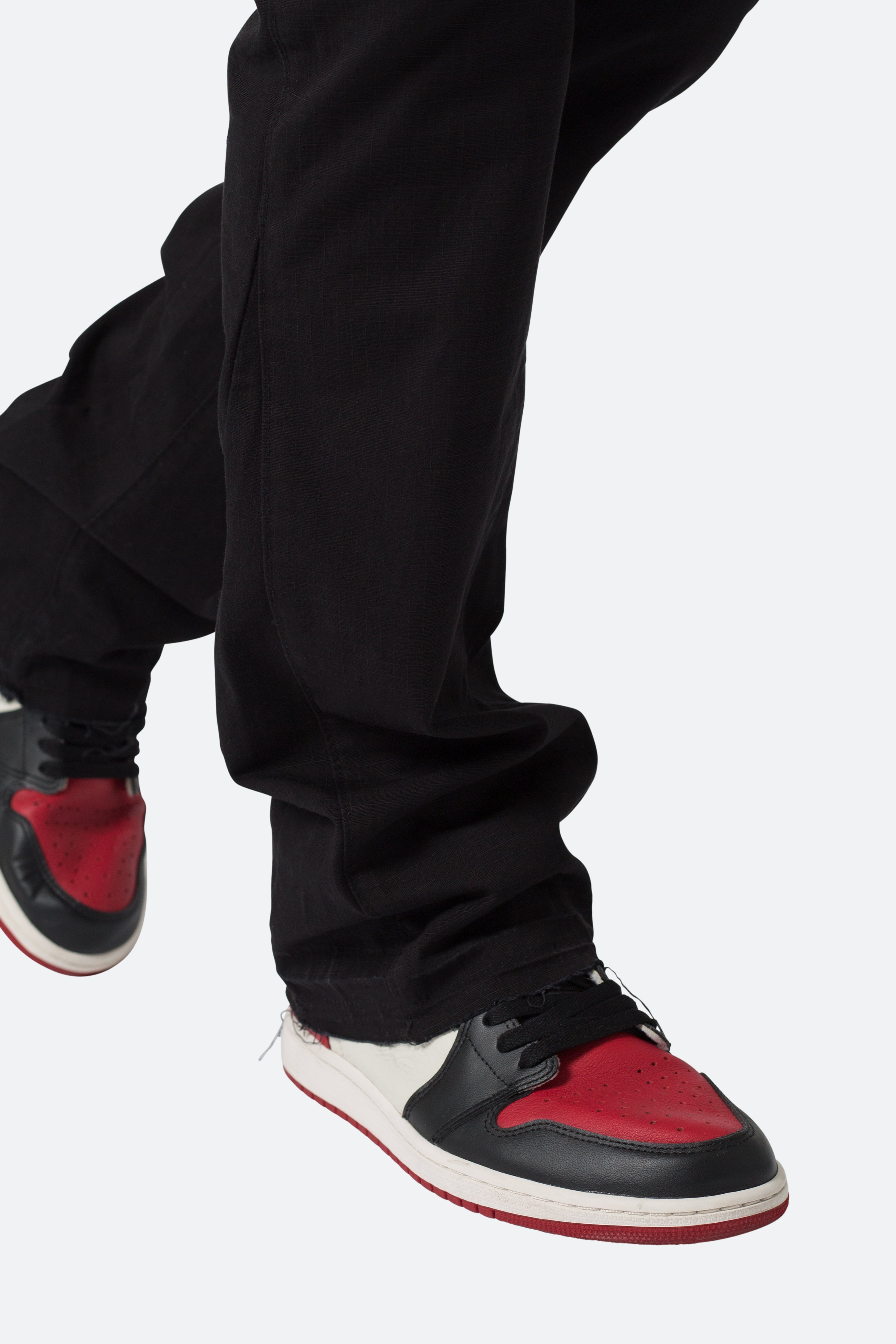 Bootcut Cargo Pants - Black