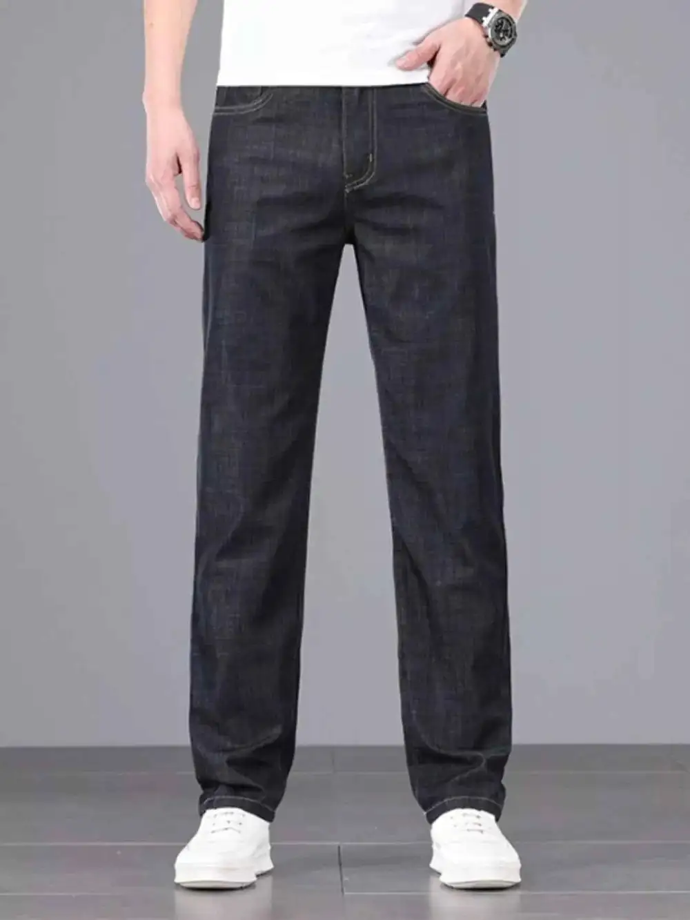 Wash Straight Leg Comfort Jeans