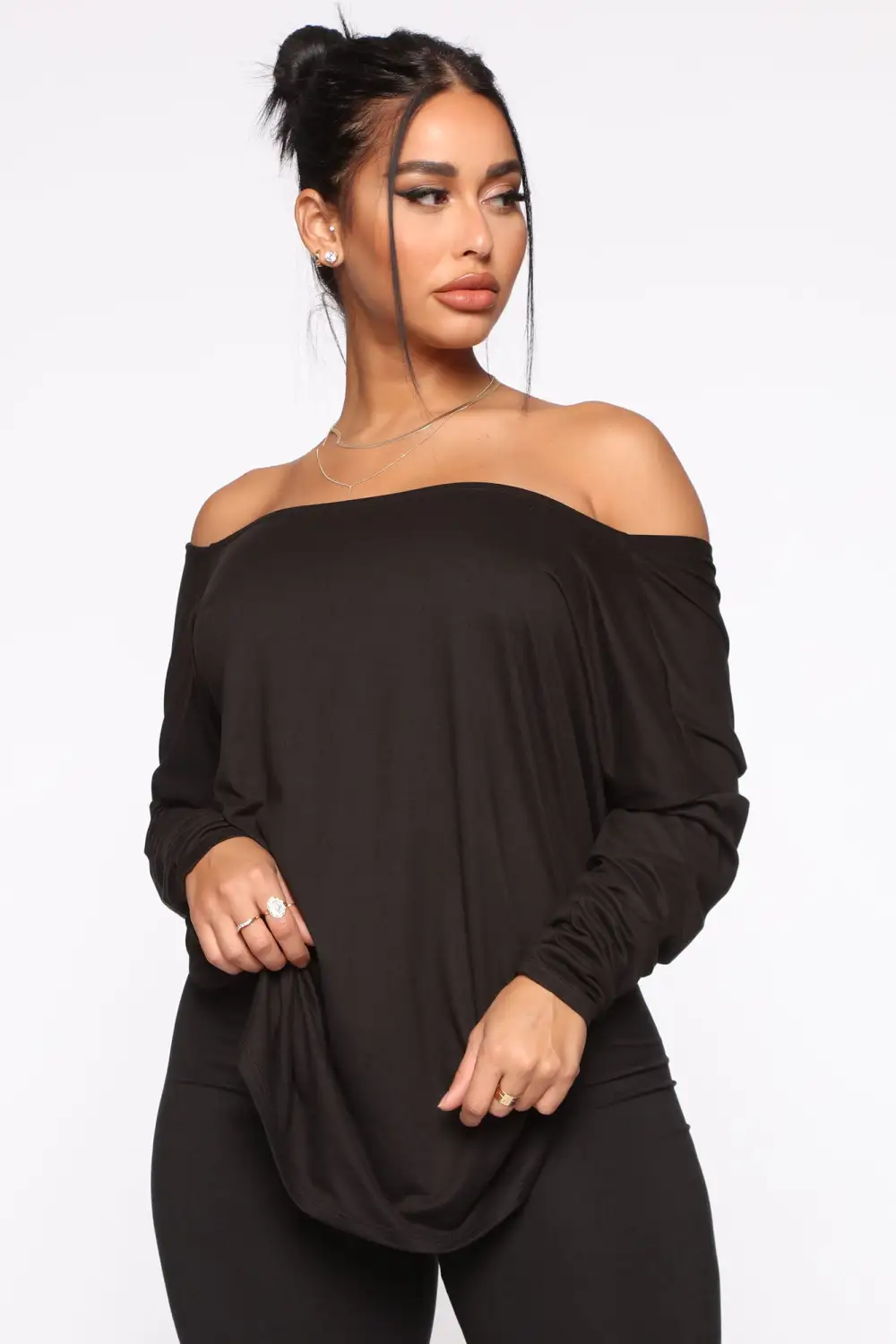Don't Get This Twisted Pant Set - Black