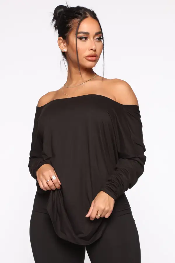 Don't Get This Twisted Pant Set - Black