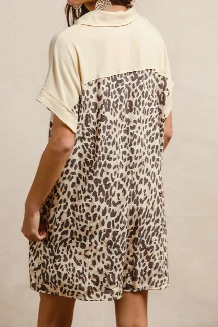 Animal Print Casual Jumpsuit