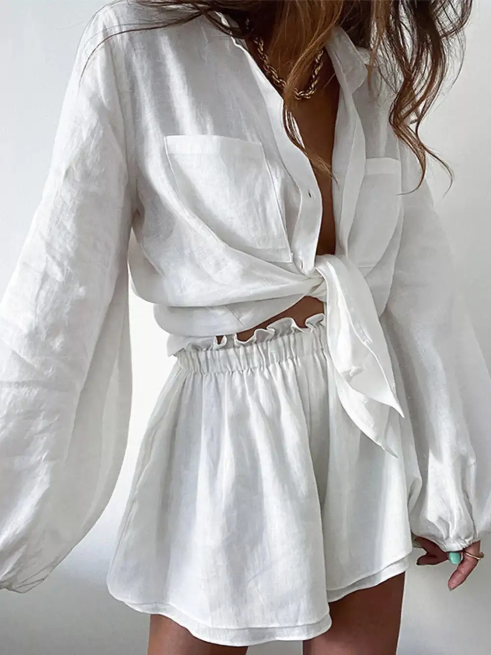 Easygoing Button Front Button Set