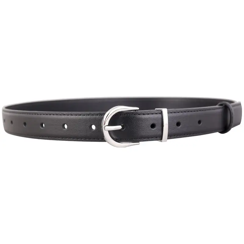 Minimal Buckle Leather Belt