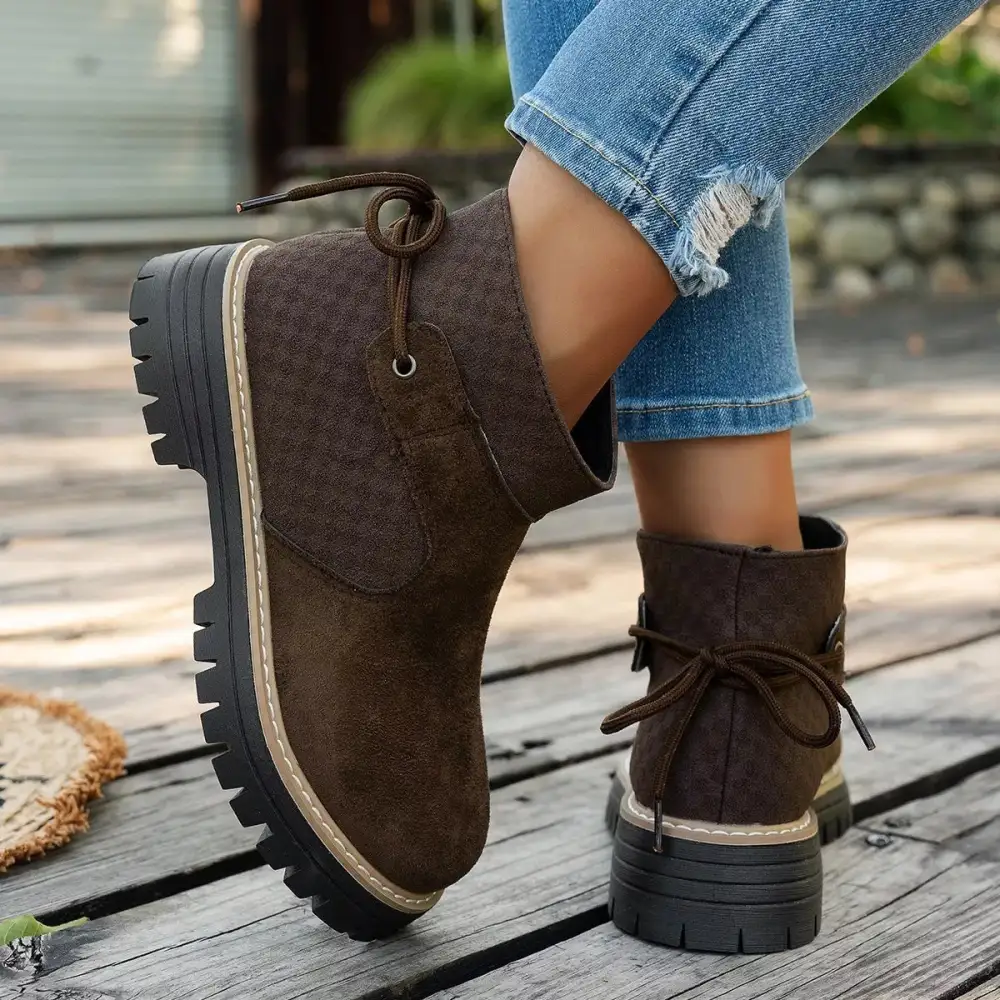 Refined Block Heel Ankle Boots