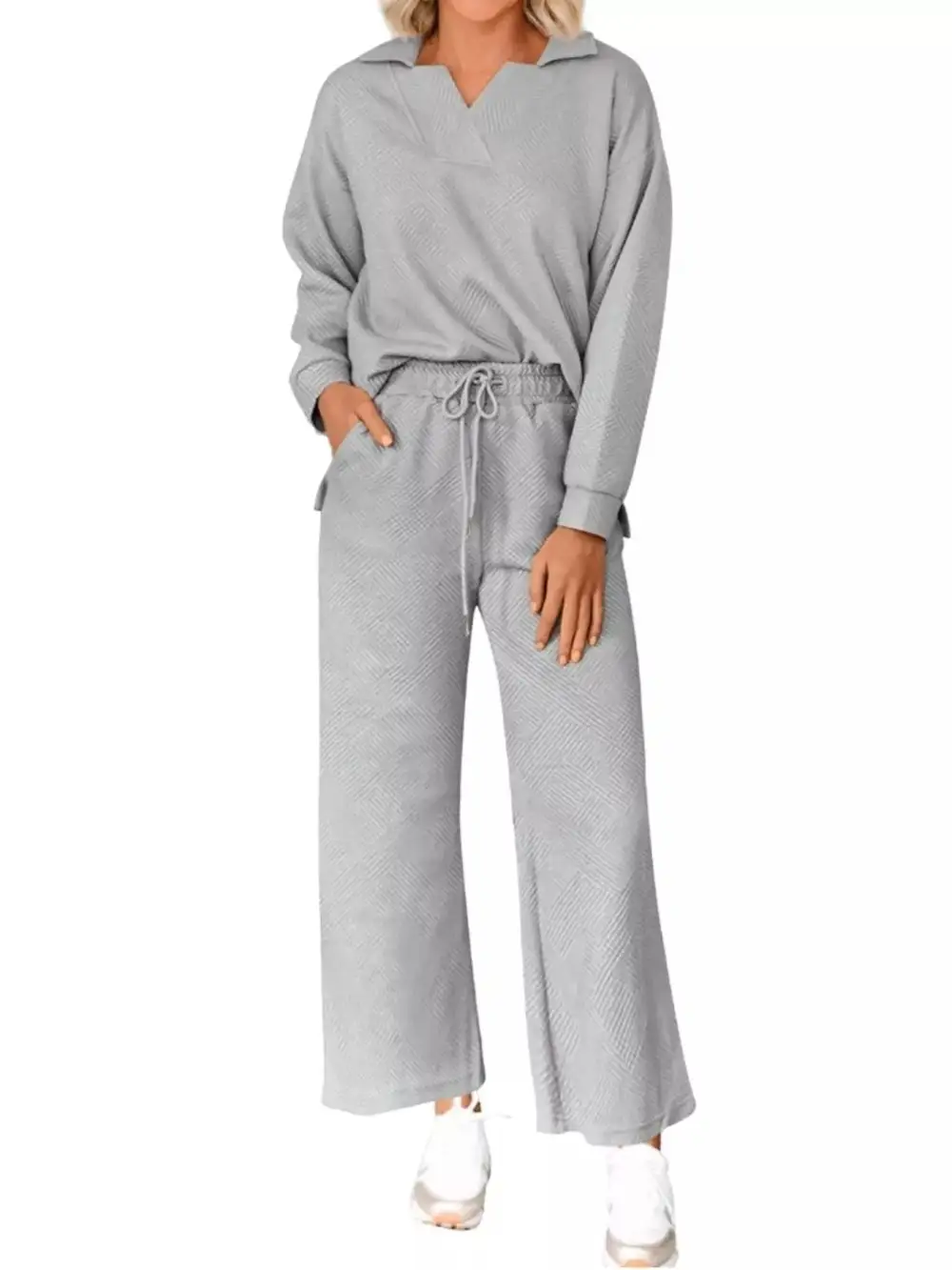 Drawstring Side Slit Set