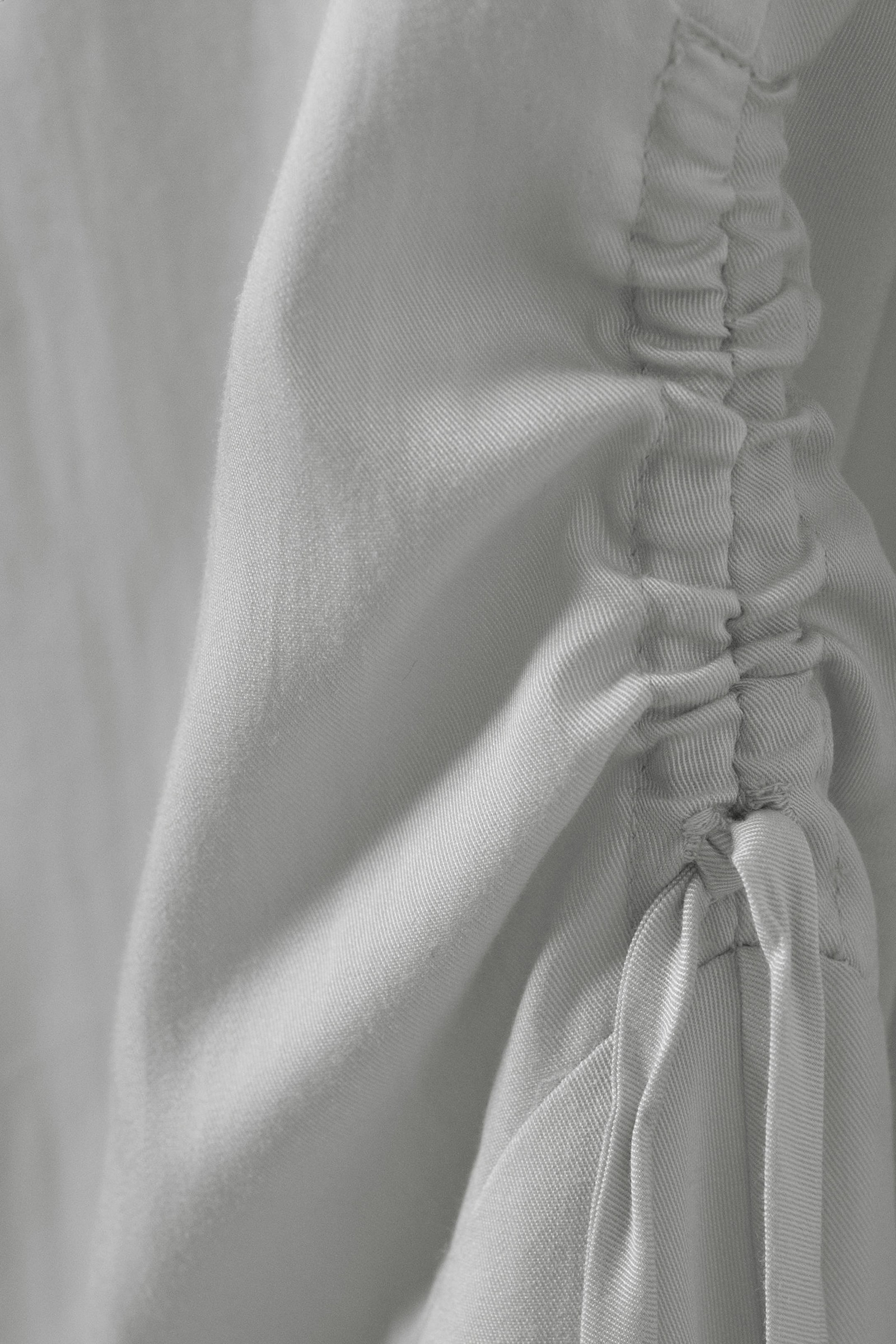 Drawstring Detail V-Neck Dress