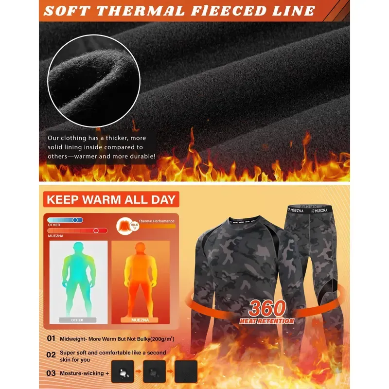 Men's fleece warm suit