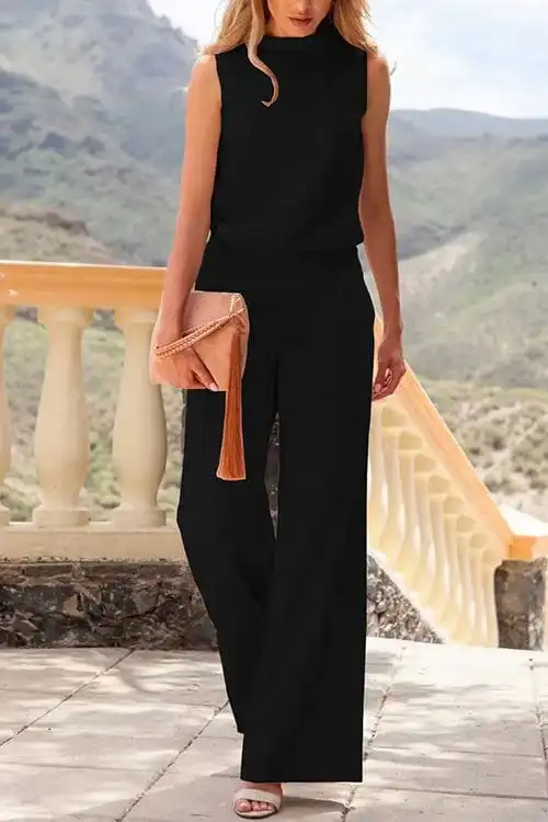 Everyday Simple Sleeveless Jumpsuit