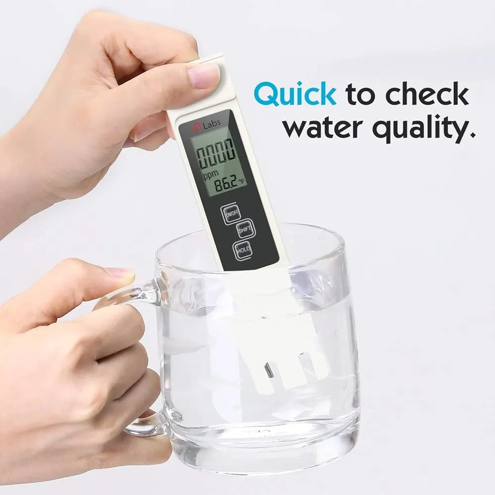 TDS Water Quality Tester Pen for Drinking Water, High Precision Mineral Test Meter, Multifunctional Home Testing Pen