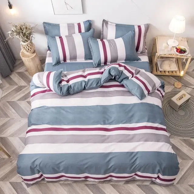 (Store Closing Sale) Duvet Cover Flat Bed Sheet Bedding Set