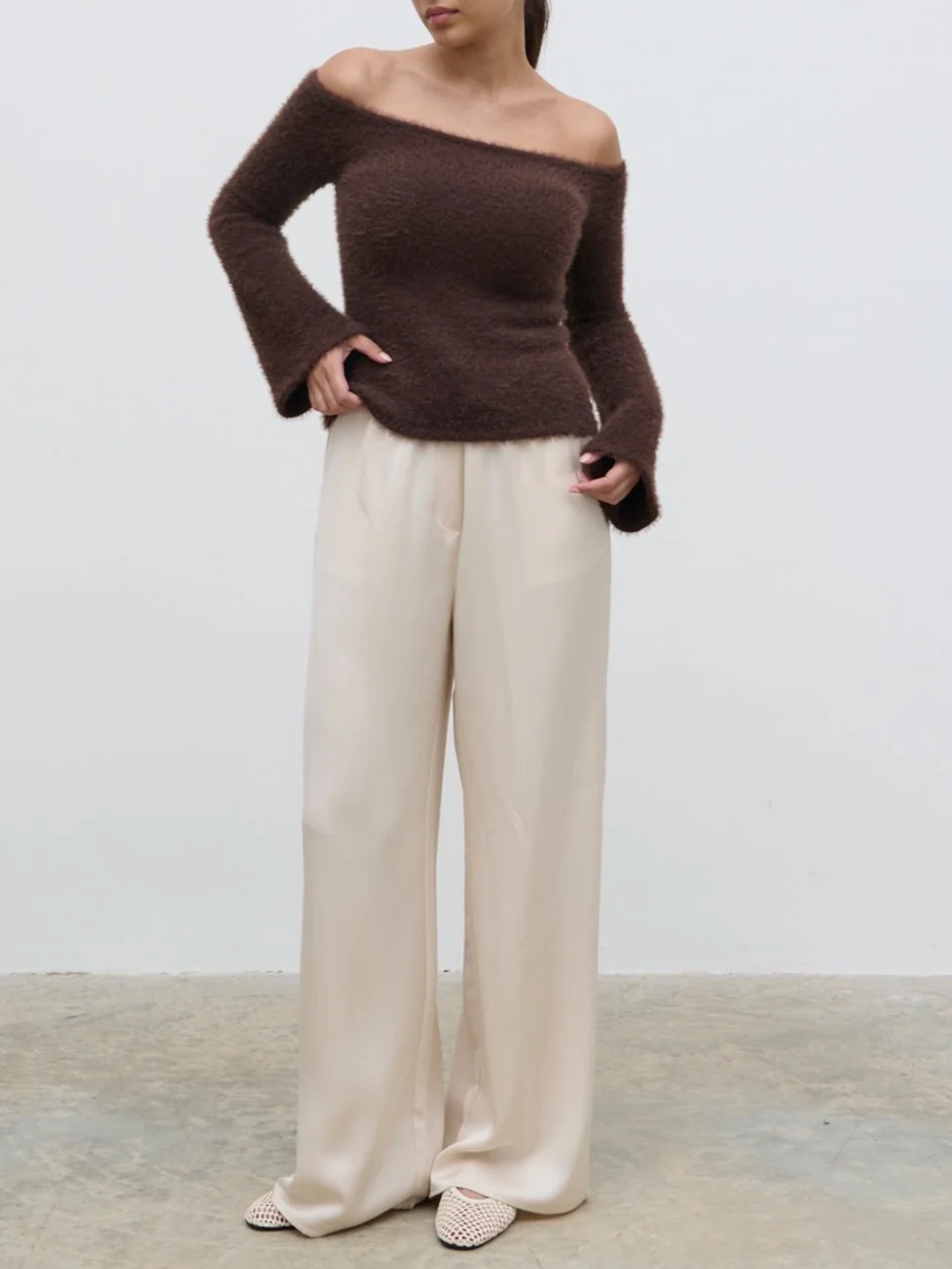 Fluffy Knit Top