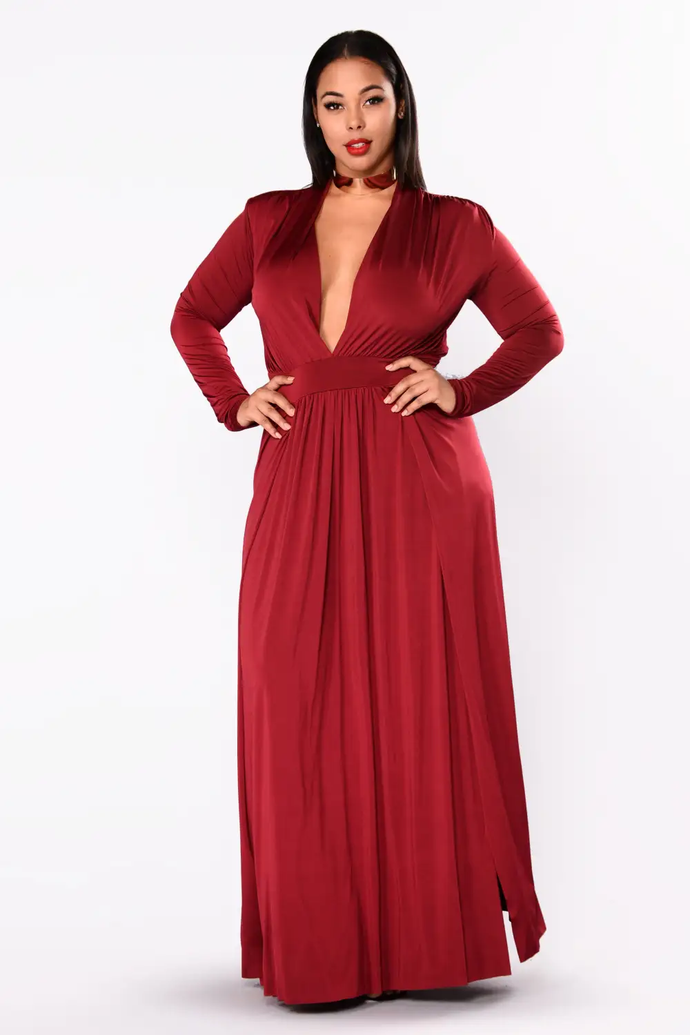 Spree Dress - Burgundy