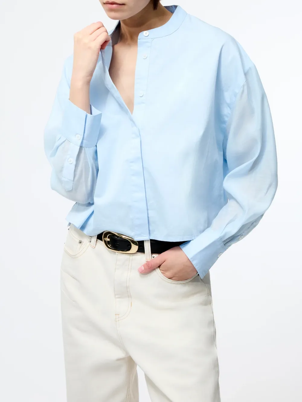 Loose Drop Shoulder Cotton Business Shirt