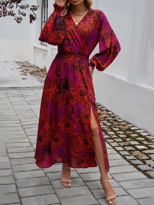 Belt Neck Maxi Dress