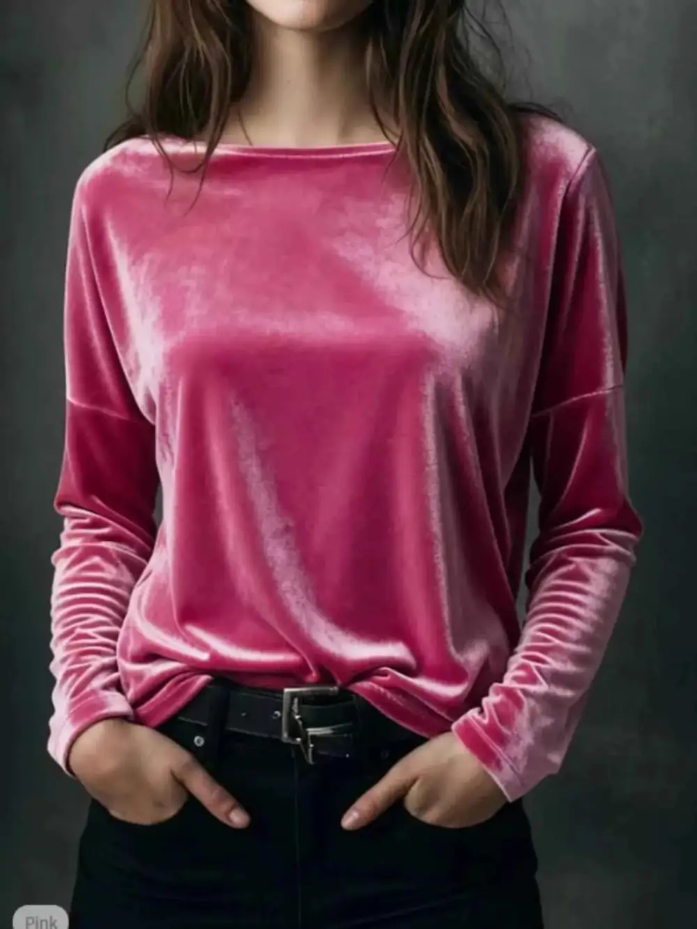 Velvet Long Sleeve T-Shirt