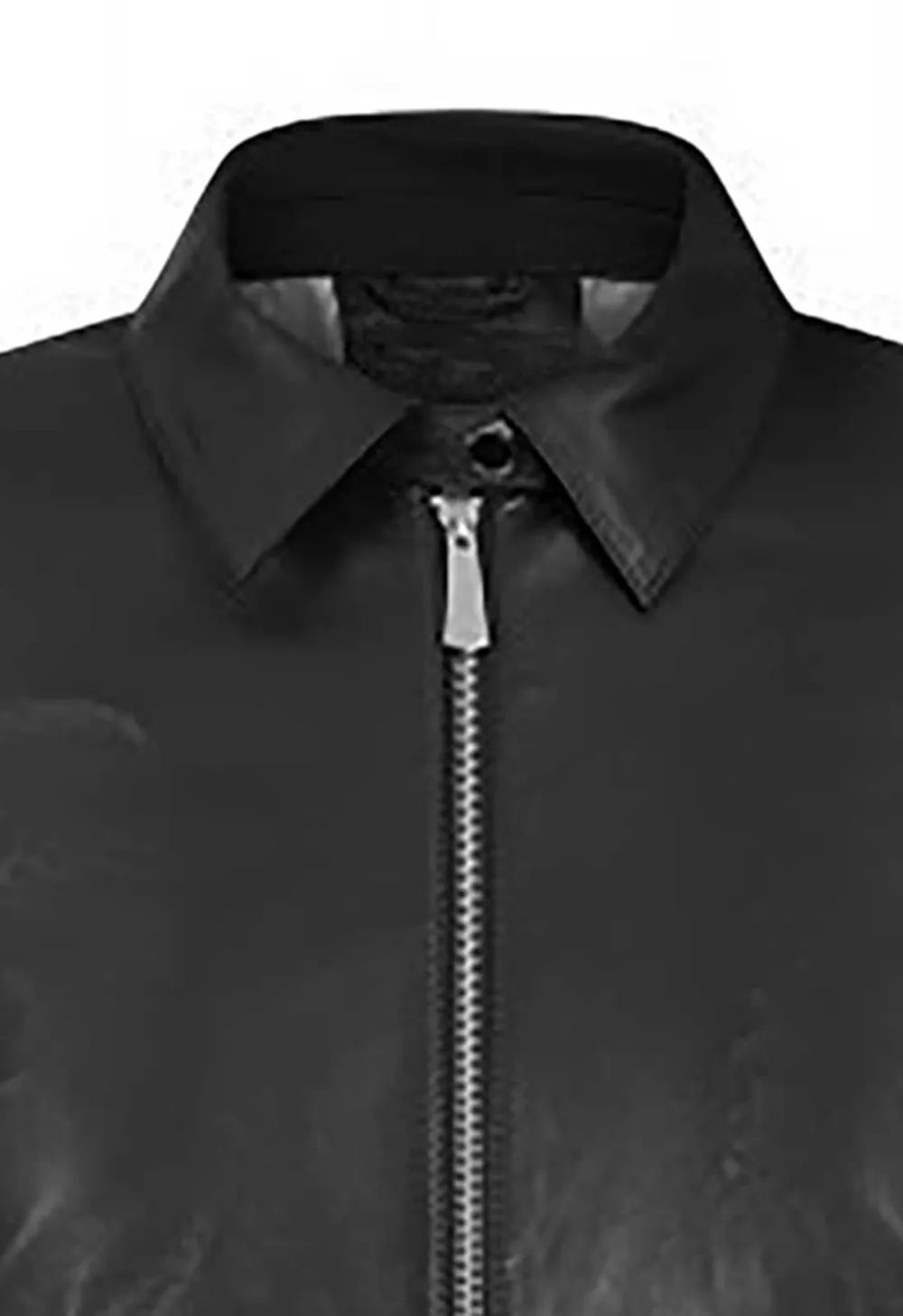 Classic Style Short Leather Jacket