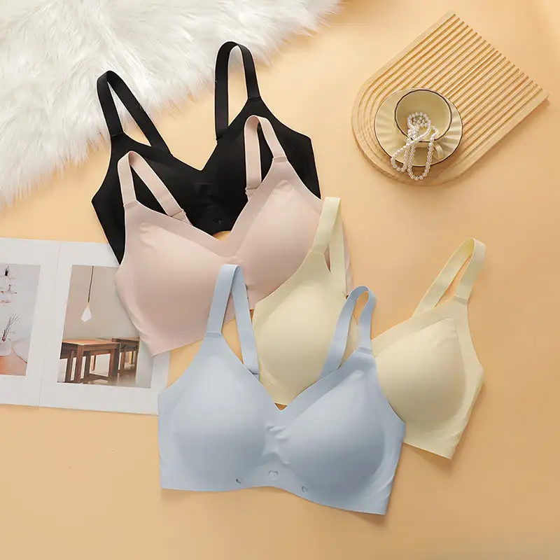 Soft Seamless Neck Wireless Bra