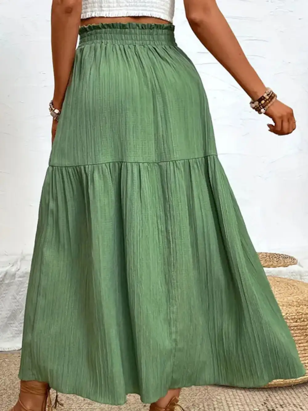 Frill Slit So Ronge Skirt