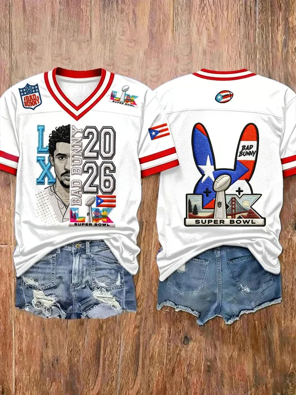 Women'S Puerto Rican Printed Casual Slimming T-Shirt