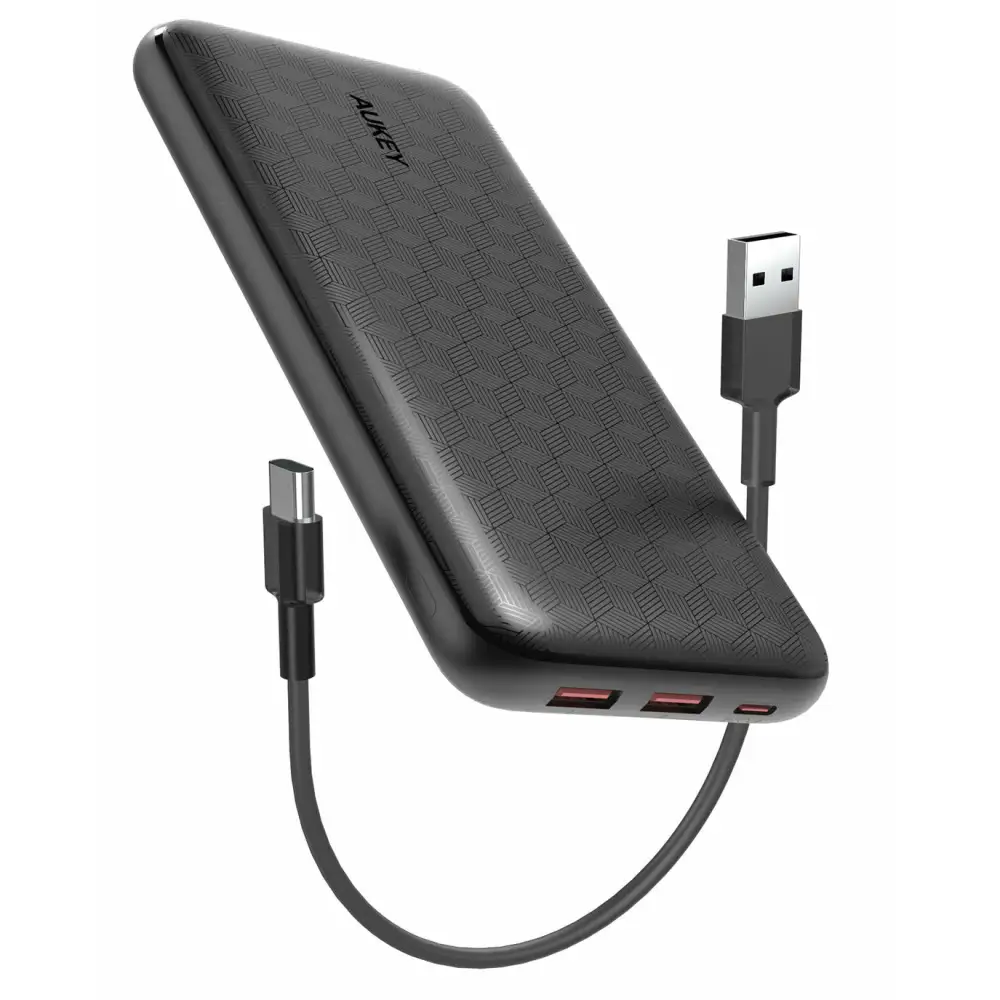 AUKEY PB-N93A USB C Power Bank 20000mAh, PD Ultra Slim Power Bank with 18W PD