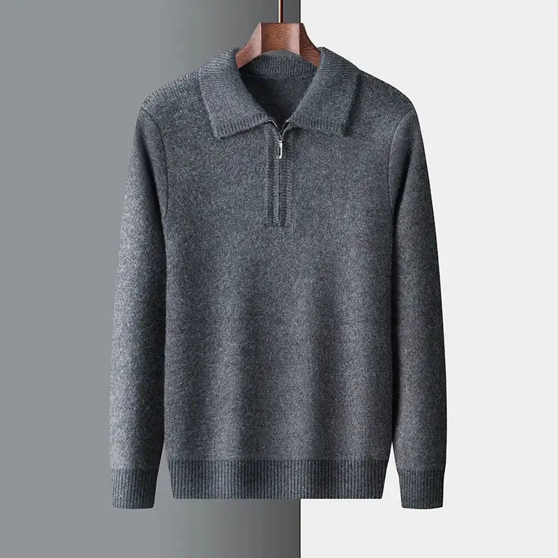 Quarter Zip Knit Sweater