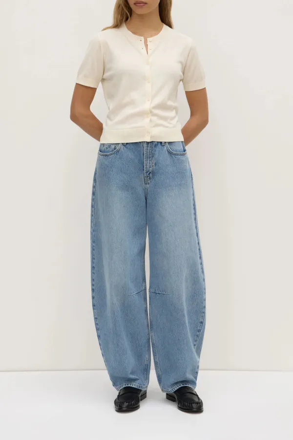 Ribbed Short Sleeved Pullover