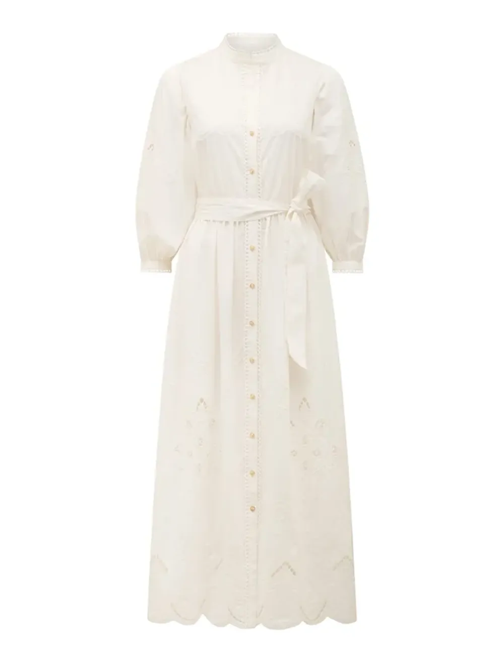 Broderie Midi Dress