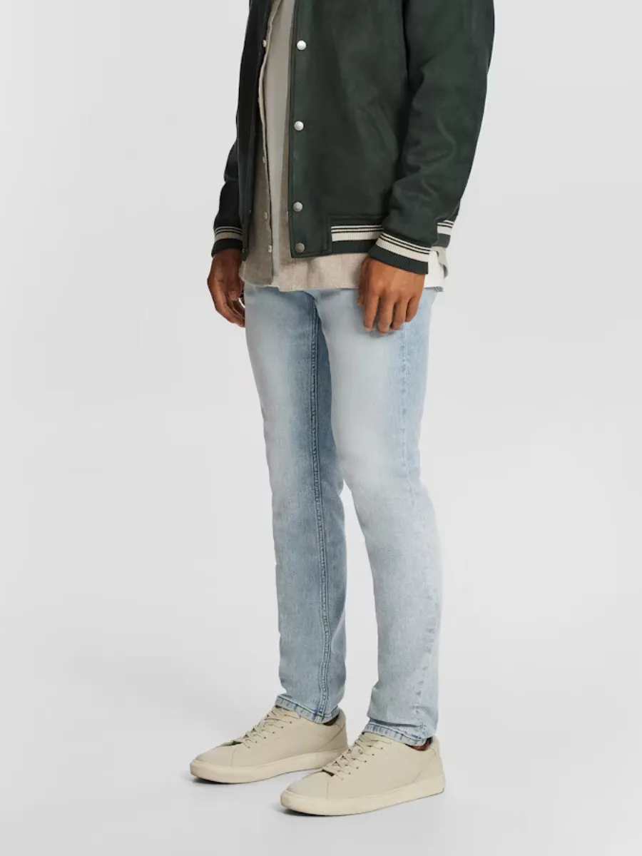 Light Blue Slim Fit Denim Jeans
