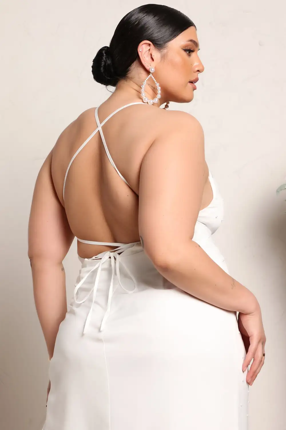 Holy Pearl Maxi Dress - White