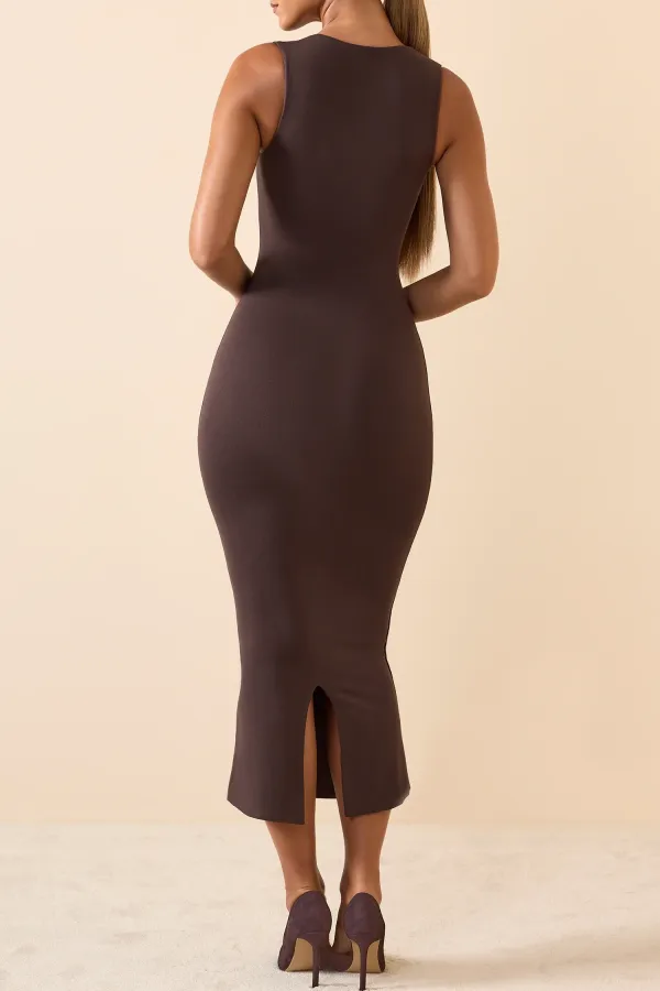 Breathable And Comfortable Square Neck Slim Fishtail Dress