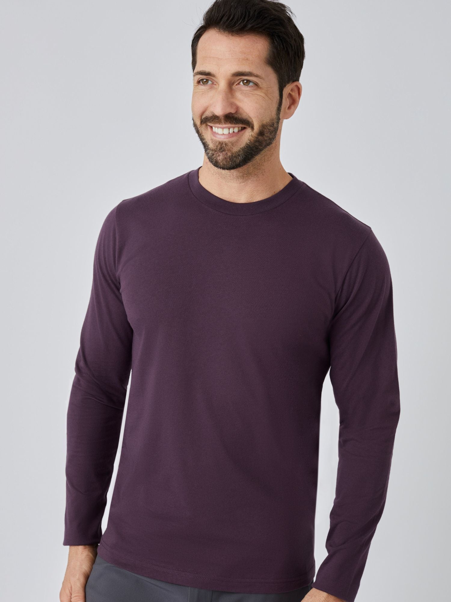 Nordic Purple Long Sleeve Crew Neck