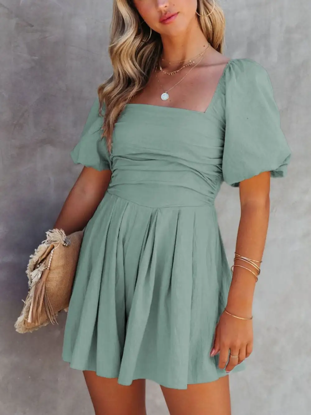 Jumpsuit Square Romper